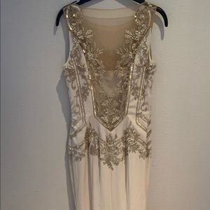 COPY - Beautiful beaded gown with mermaid flare bottom